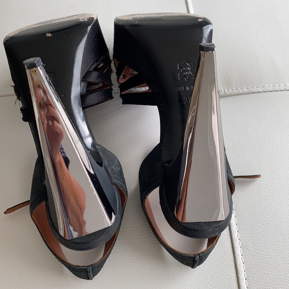 Lanvin fabulous platforms, silver heels, size 37 - Picture 4 of 8